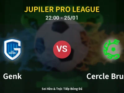 Soi Kèo Genk vs Cercle Brugge – 22:00 25/01 | Nhận Định, Dự Đoán Tỷ Số