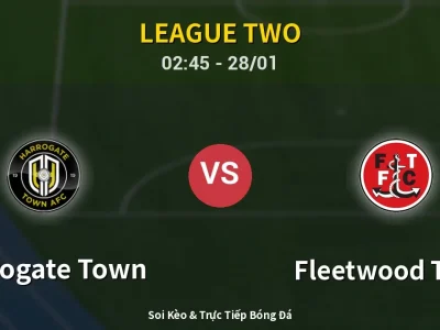 Kết Quả: Harrogate Town 1-2 Fleetwood Town – Highlight & Bàn Thắng | League Two