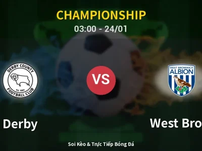 Kết Quả: Derby 1-1 West Brom – Highlight & Bàn Thắng | Championship