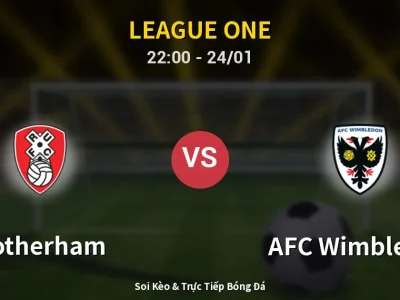 Soi Kèo Rotherham vs AFC Wimbledon – 22:00 24/01 | Nhận Định, Dự Đoán Tỷ Số