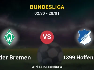 Kết Quả: Werder Bremen 0-2 1899 Hoffenheim – Highlight & Bàn Thắng | Bundesliga