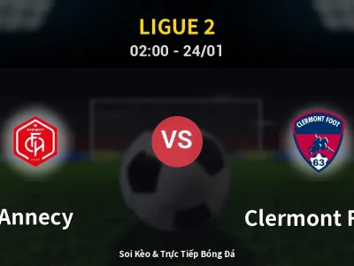Kết Quả: Annecy 2-1 Clermont Foot – Highlight & Bàn Thắng | Ligue 2