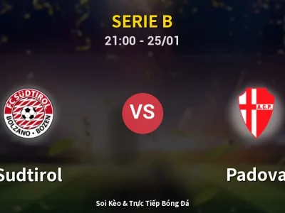 Soi Kèo Sudtirol vs Padova – 21:00 25/01 | Nhận Định, Dự Đoán Tỷ Số