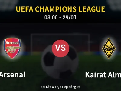 Kết Quả: Arsenal 3-2 Kairat Almaty – Highlight & Bàn Thắng | UEFA Champions League