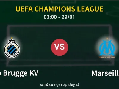Kết Quả: Club Brugge KV 3-0 Marseille – Highlight & Bàn Thắng | UEFA Champions League
