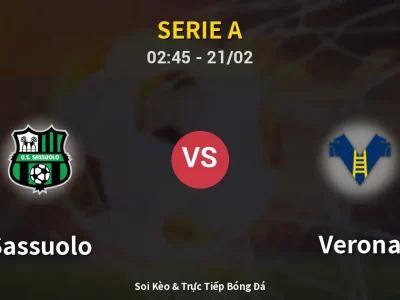 Kết Quả: Sassuolo 3-0 Verona – Highlight & Bàn Thắng | Serie A