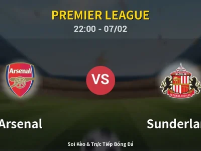 Soi Kèo Arsenal vs Sunderland – 22:00 07/02 | Nhận Định, Dự Đoán Tỷ Số