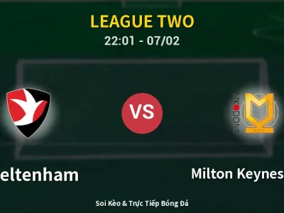 Soi Kèo Cheltenham vs Milton Keynes Dons – 22:01 07/02 | Nhận Định, Dự Đoán Tỷ Số