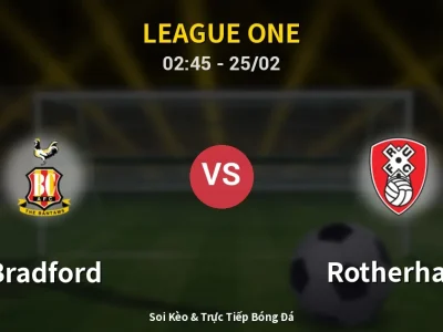Kết Quả: Bradford 1-0 Rotherham – Highlight & Bàn Thắng | League One