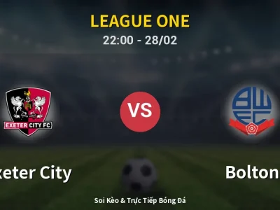 Soi Kèo Exeter City vs Bolton – 22:00 28/02 | Nhận Định, Dự Đoán Tỷ Số