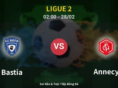 Kết Quả: Bastia 0-2 Annecy – Highlight & Bàn Thắng | Ligue 2