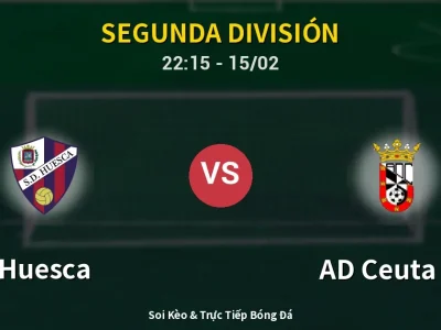 🔴 Trực Tiếp: Huesca 0-0 AD Ceuta FC – Link Xem Segunda División (Full HD)