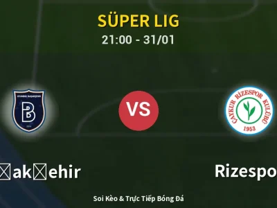🔴 Trực Tiếp: Başakşehir 1-0 Rizespor – Link Xem Süper Lig (Full HD)