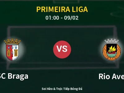 Kết Quả: SC Braga 3-0 Rio Ave – Highlight & Bàn Thắng | Primeira Liga