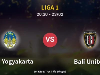 🔴 Trực Tiếp: PSIM Yogyakarta 1-3 Bali United – Link Xem Liga 1 (Full HD)