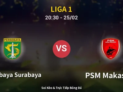 🔴 Trực Tiếp: Persebaya Surabaya 1-0 PSM Makassar – Link Xem Liga 1 (Full HD)
