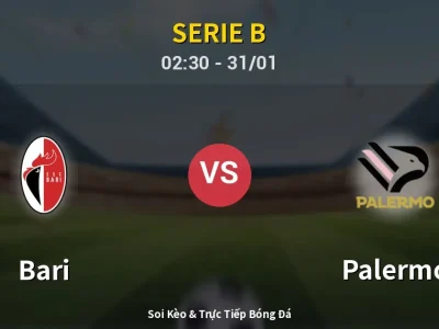 Kết Quả: Bari 0-3 Palermo – Highlight & Bàn Thắng | Serie B