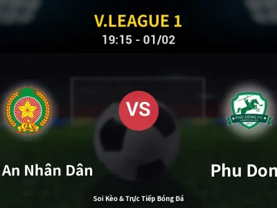 🔴 Trực Tiếp: Công An Nhân Dân 3-2 Phu Dong – Link Xem V.League 1 (Full HD)