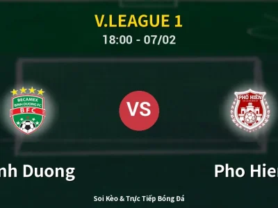 Kết Quả: Binh Duong 1-2 Pho Hien – Highlight & Bàn Thắng | V.League 1