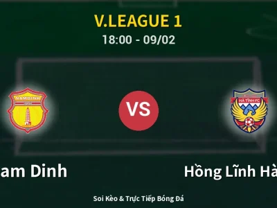 Kết Quả: Nam Dinh 1-1 Hồng Lĩnh Hà Tĩnh – Highlight & Bàn Thắng | V.League 1