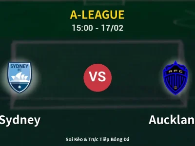 Kết Quả: Sydney 1-1 Auckland – Highlight & Bàn Thắng | A-League