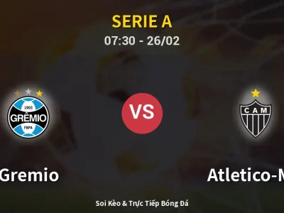 Kết Quả: Gremio 2-1 Atletico-MG – Highlight & Bàn Thắng | Serie A