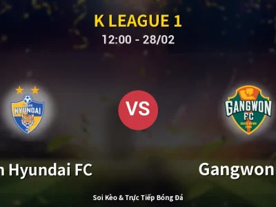 Kết Quả: Ulsan Hyundai FC 3-1 Gangwon FC – Highlight & Bàn Thắng | K League 1