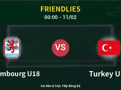 Kết Quả: Luxembourg U18 2-1 Turkey U18 – Highlight & Bàn Thắng | Friendlies