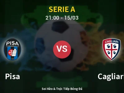 Soi Kèo Pisa vs Cagliari – 21:00 15/03 | Nhận Định, Dự Đoán Tỷ Số