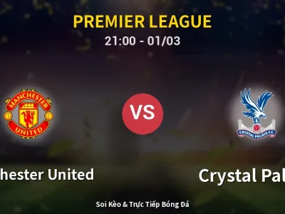 🔴 Trực Tiếp: Manchester United 2-1 Crystal Palace – Link Xem Premier League (Full HD)
