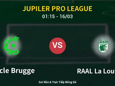 🔴 Trực Tiếp: Cercle Brugge 0-1 RAAL La Louvière – Link Xem Jupiler Pro League (Full HD)