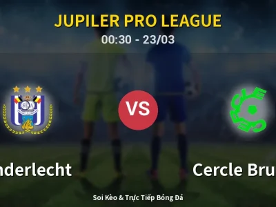 Kết Quả: Anderlecht 2-3 Cercle Brugge – Highlight & Bàn Thắng | Jupiler Pro League