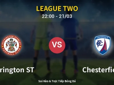 Soi Kèo Accrington ST vs Chesterfield – 22:00 21/03 | Nhận Định, Dự Đoán Tỷ Số