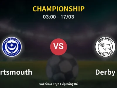 Kết Quả: Portsmouth 0-1 Derby – Highlight & Bàn Thắng | Championship