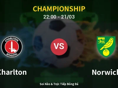 Soi Kèo Charlton vs Norwich – 22:00 21/03 | Nhận Định, Dự Đoán Tỷ Số