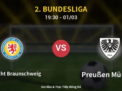 Kết Quả: Eintracht Braunschweig 1-2 Preußen Münster – Highlight & Bàn Thắng | 2. Bundesliga