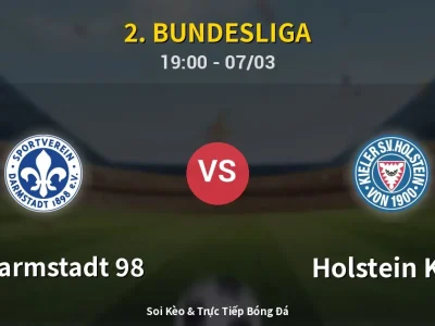 Kết Quả: SV Darmstadt 98 2-0 Holstein Kiel – Highlight & Bàn Thắng | 2. Bundesliga