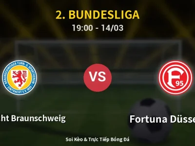 Kết Quả: Eintracht Braunschweig 1-0 Fortuna Düsseldorf – Highlight & Bàn Thắng | 2. Bundesliga