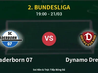 Kết Quả: SC Paderborn 07 2-1 Dynamo Dresden – Highlight & Bàn Thắng | 2. Bundesliga