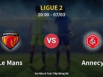 🔴 Trực Tiếp: Le Mans 3-0 Annecy – Link Xem Ligue 2 (Full HD)