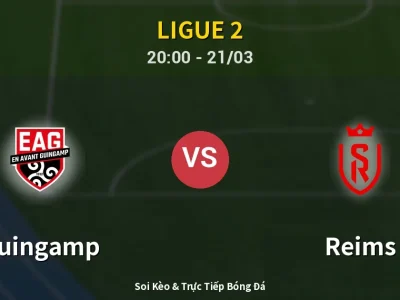 🔴 Trực Tiếp: Guingamp 0-1 Reims – Link Xem Ligue 2 (Full HD)