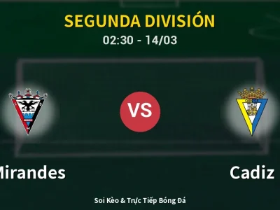 Kết Quả: Mirandes 0-2 Cadiz – Highlight & Bàn Thắng | Segunda División