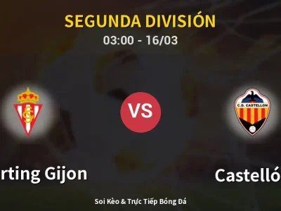 🔴 Trực Tiếp: Sporting Gijon 2-1 Castellón – Link Xem Segunda División (Full HD)