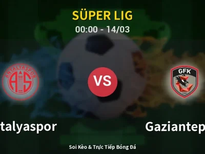 Kết Quả: Antalyaspor 1-4 Gaziantep FK – Highlight & Bàn Thắng | Süper Lig