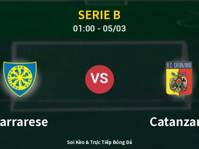 Kết Quả: Carrarese 3-3 Catanzaro – Highlight & Bàn Thắng | Serie B