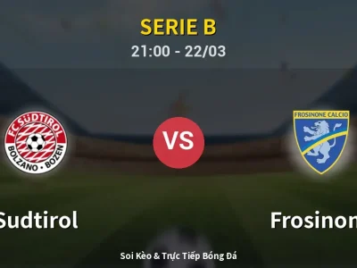 🔴 Trực Tiếp: Sudtirol 0-1 Frosinone – Link Xem Serie B (Full HD)