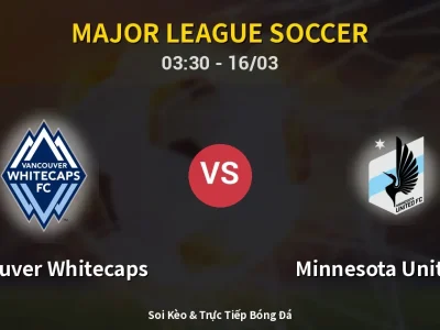 Soi Kèo Vancouver Whitecaps vs Minnesota United FC – 03:30 16/03 | Nhận Định, Dự Đoán Tỷ Số
