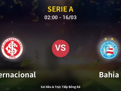 Soi Kèo Internacional vs Bahia – 02:00 16/03 | Nhận Định, Dự Đoán Tỷ Số