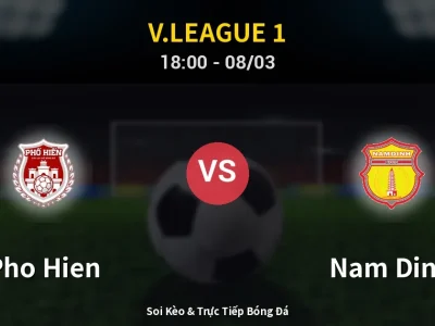 Kết Quả: Pho Hien 0-1 Nam Dinh – Highlight & Bàn Thắng | V.League 1