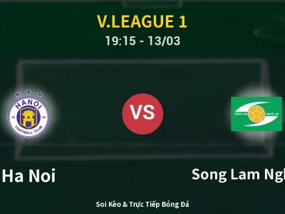 Kết Quả: Ha Noi 3-0 Song Lam Nghe An – Highlight & Bàn Thắng | V.League 1